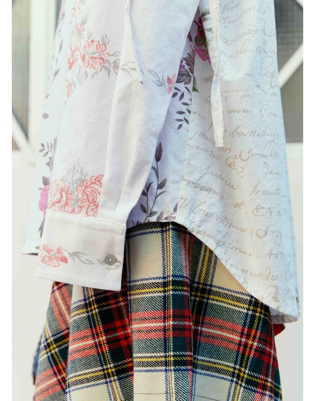 레이브 리뷰 [해외직구] 23 F/W 레이브리뷰 ELI 플라워 셔츠 FW2311 WHITE/MULTI FLOWER B0110819645 착용컷