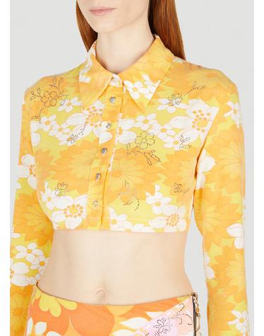 [해외직구] 23 S/S 레이브리뷰 SOMMAR 플라워 크롭 셔츠 SS2321 B0111634513