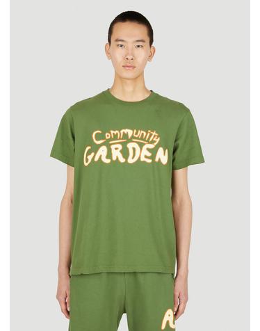 [해외직구] 22 F/W 퍽스앤미니 COMMUNITY 가든 티셔츠 AW221483A-KALE- B0110814174