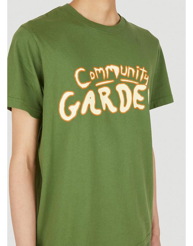 퍽스앤미니 [해외직구] 22 F/W 퍽스앤미니 COMMUNITY 가든 티셔츠 AW221483A-KALE- B0110814174 착용컷