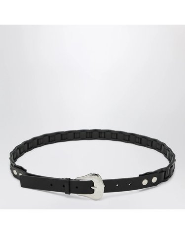 [해외직구] 26 S/S NAMACHEKO 블랙 레더 벨트 NS26-9407N6000N-9999 B0052321931