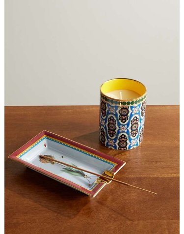 [해외직구] 라 더블 제이 BETO 발 LEAFTRAIL 페인트 PORCELAIN INCENSE 홀더 TRI0012_CER001LET01_BU01 B0082127684