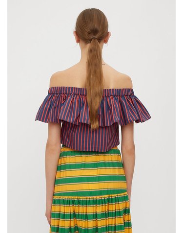 라더블제이 [해외직구] 18 F/W 라 더블 제이 리비에라 더블 러브 탑 SHI0010 COT00 STRIPES B0112498729