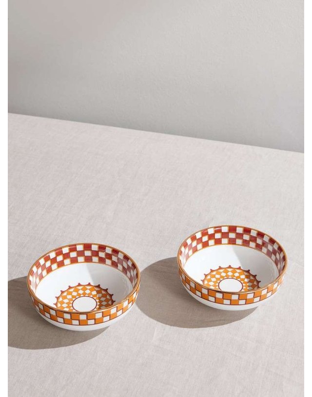 라더블제이 [해외직구] 라 더블 제이 셋 오브 투 골드-플레이트 페인트 PORCELAIN SNACK BOWLS BWT0004_CER001APL01_RE06 B0082127638 착용컷