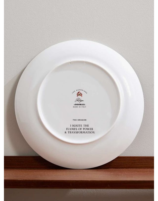 라더블제이 [해외직구] 라 더블 제이 더 드래곤 GOLDTRIMMED PORCELAIN 디콜레뜨 플레이드 DPL0001_CER001DRG01_BU04 B0082176872 착용컷