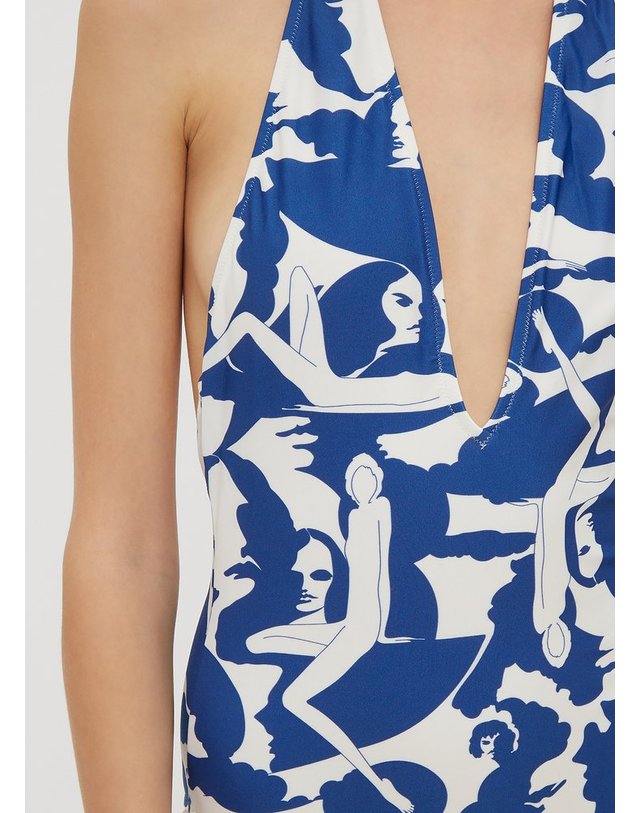 라더블제이 [해외직구] 18 F/W 라 더블 제이 DONNE DEEP V BATHER ONE PIECE IN DONNE B0112498732 착용컷