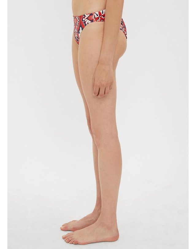 라더블제이 [해외직구] 18 F/W 라 더블 제이 팔라쪼 ROSSO 비키니 브리프 ROUCHES BIKINI BOTTOM B0112498726 착용컷