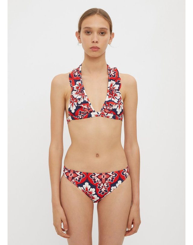 라더블제이 [해외직구] 18 F/W 라 더블 제이 팔라쪼 ROSSO RUFFLE 비키니 탑 ROUCHES BIKINI TO B0112498728 착용컷