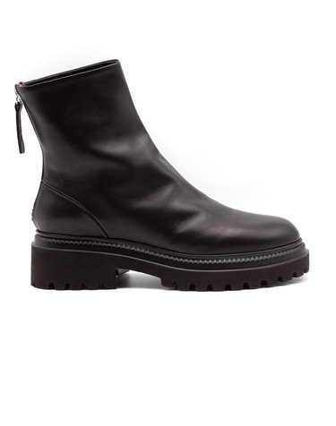 [해외직구] 할마네라 블랙 SMOOTHLEATHER 컴뱃 앵클 부츠 RUE26NERO B0302332303