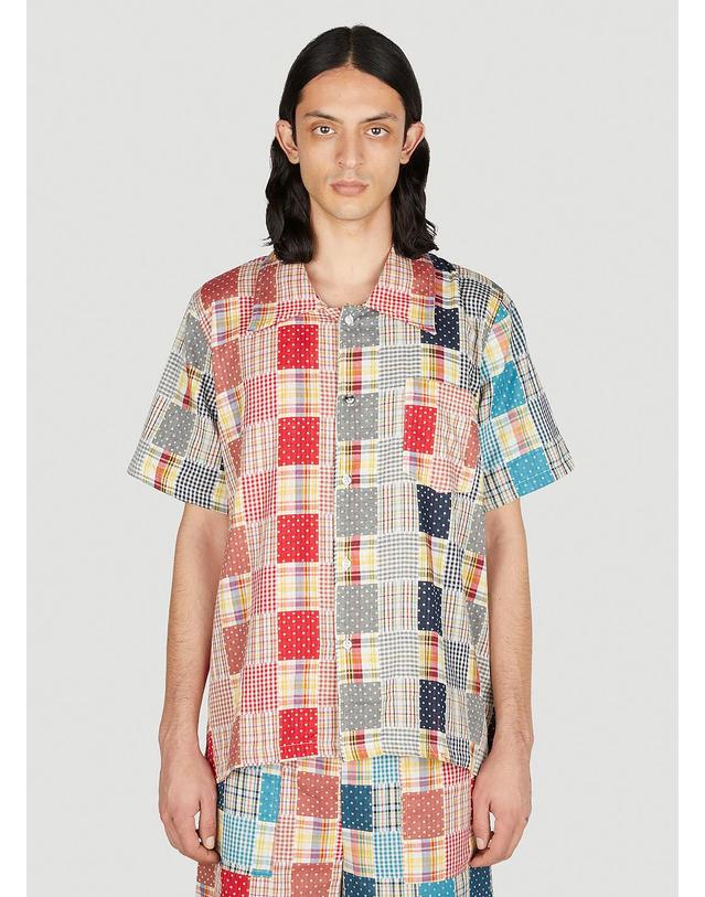디비전 [해외직구] 23 S/S 디비전 패치워크 체크 셔츠 50SS23-1 B0110823096 착용컷