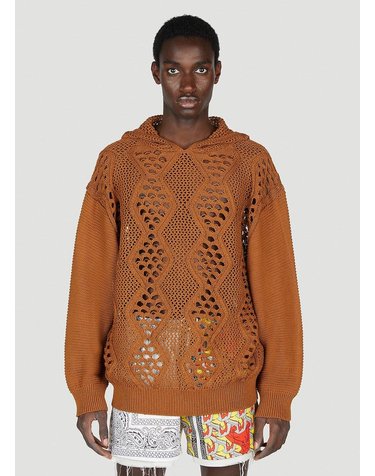 [해외직구] 23 F/W 칠드런 오브 더 디스코던스 니트 후드 스웨터 COTDKN-663 BROWN B0110811074