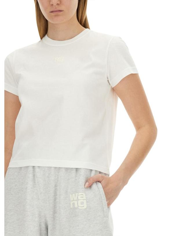 티바이알렉산더왕 [해외직구] 26 S/S 알렉산더 왕 T 에센셜 SHRUNK 티셔츠 4CC3241521_100 B0041855831 착용컷
