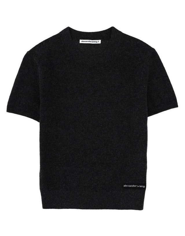 티바이알렉산더왕 [해외직구] 26 S/S 알렉산더 왕 T 티셔츠 WITH 로고 4KC1261114_010 B0041958647 착용컷