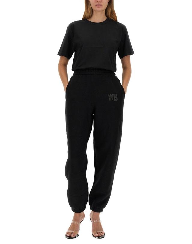 티바이알렉산더왕 [해외직구] 24 S/S 알렉산더 왕 T 에센셜 티셔츠 4CC3221357_001 B0041275892 착용컷