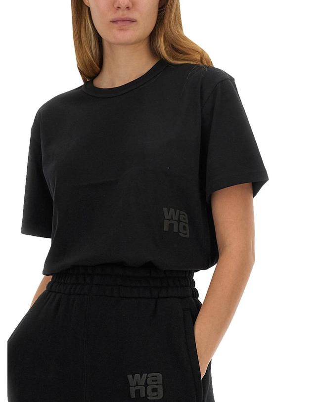 티바이알렉산더왕 [해외직구] 24 S/S 알렉산더 왕 T 에센셜 티셔츠 4CC3221357_001 B0041275892 착용컷