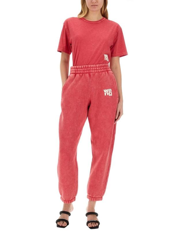 티바이알렉산더왕 [해외직구] 24 S/S 알렉산더 왕 T 티셔츠 WITH 로고 4CC3221357_619A B0041276351 착용컷