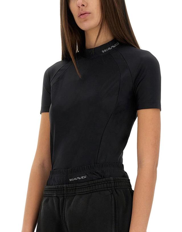 티바이알렉산더왕 [해외직구] 25 S/S 알렉산더 왕 T 티셔츠 WITH 로고 4CC1251533_001 B0041543083 착용컷