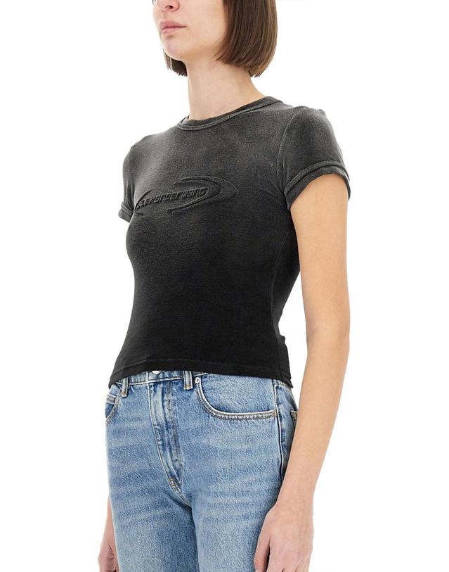 티바이알렉산더왕 [해외직구] 25 S/S 알렉산더 왕 T 티셔츠 WITH 로고 4CC1251563_024B B0041543474 착용컷