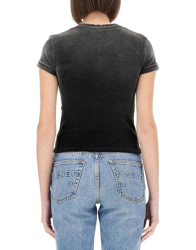 티바이알렉산더왕 [해외직구] 25 S/S 알렉산더 왕 T 티셔츠 WITH 로고 4CC1251563_024B B0041543474 착용컷