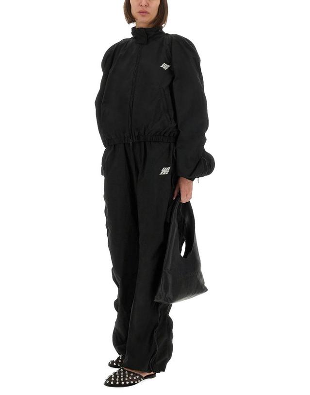티바이알렉산더왕 [해외직구] 25 F/W 알렉산더 왕 T 미드 라이즈 트랙 팬츠 WITH ZIPPER 4WC3254862_001 B0041721794 착용컷