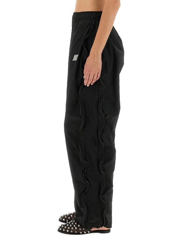 티바이알렉산더왕 [해외직구] 25 F/W 알렉산더 왕 T 미드 라이즈 트랙 팬츠 WITH ZIPPER 4WC3254862_001 B0041721794 착용컷