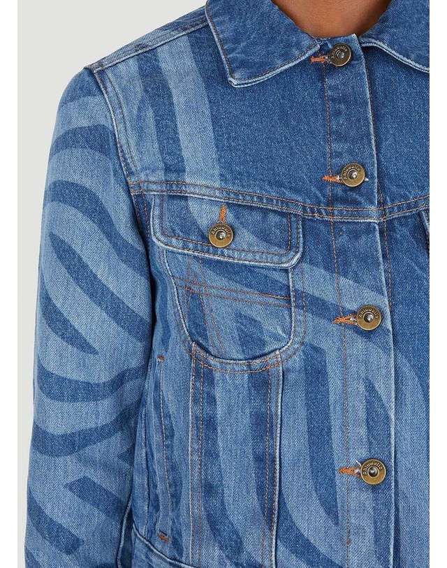 알루와리아 [해외직구] 22 S/S AHLUWALIA LASER 모티프 데님 자켓 WSS22AHL04 JACKET DENIM B0110815219 착용컷