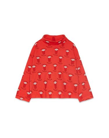 [해외직구] 23 F/W 위켄드하우스 키즈 팝 CORN 올 오버추어 터틀 넥 (KIDS 상품) 909B_RED B0041050082