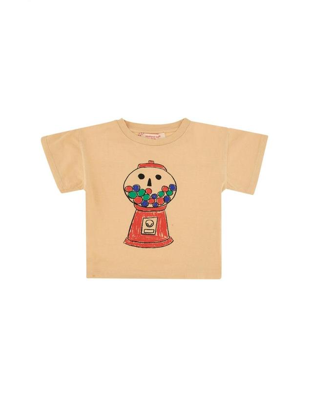 위켄드하우스 키즈 [해외직구] 23 S/S 위켄드하우스 키즈 티셔츠 GUM (KIDS 상품) 729K_SAND B0041497738 착용컷