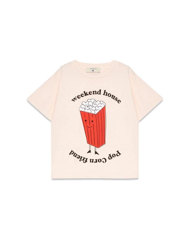 위켄드하우스 키즈 [해외직구] 23 F/W 위켄드하우스 키즈 팝 CORN 티셔츠 (KIDS 상품) 896B_PINK B0041050089 착용컷