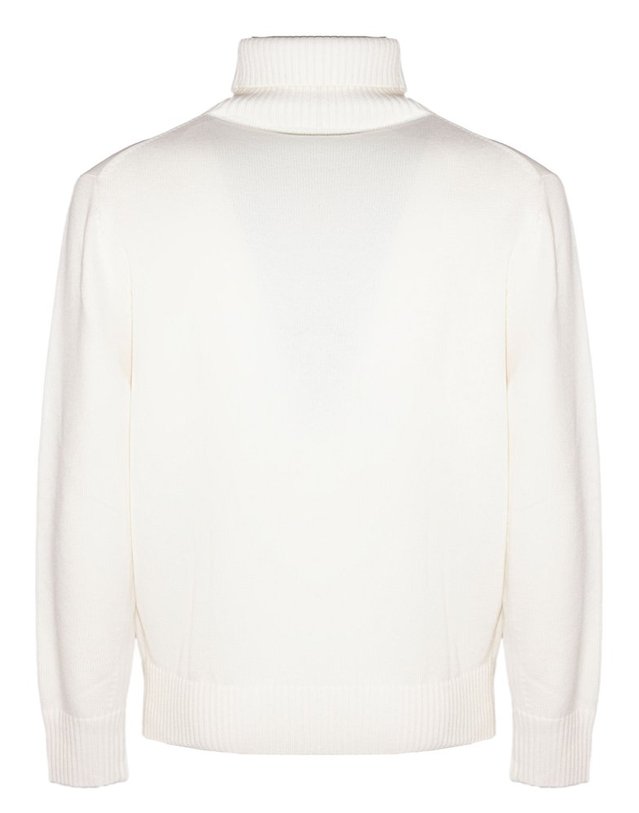 캉그라캐시미어 [해외직구] 캉그라 캐시미어 CREAMWHITE WOOLCOTTON 블렌드 터틀넥 스웨터 41200500101 B0302366573 착용컷