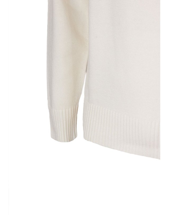 캉그라캐시미어 [해외직구] 캉그라 캐시미어 CREAMWHITE WOOLCOTTON 블렌드 터틀넥 스웨터 41200500101 B0302366573 착용컷