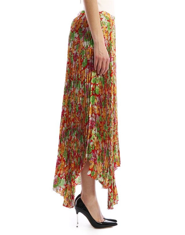 플랜씨 [해외직구] 20 S/S 플랜C 플로랄 PLISSE 스커트 GOCAB05AE0TV009FIR02 B0020297566 착용컷