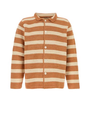 보디 [해외직구] BODE SHERBET CROCHET 롱 슬리브 셔츠 MRS26KT009 CREAMORANGE B0442328313
