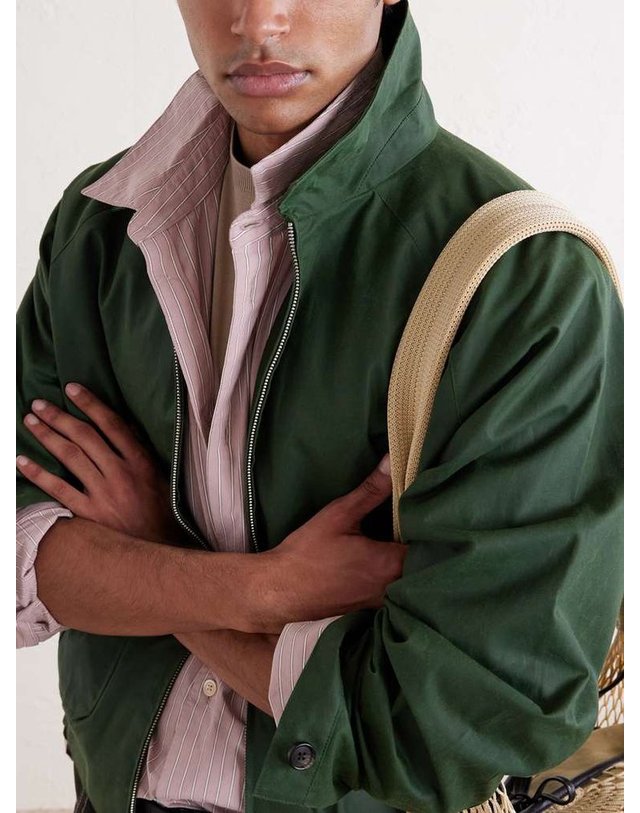 보디 [해외직구] BODE COACH 왁싱코튼 블루종 자켓 MRC99JA002 B0082128957 착용컷