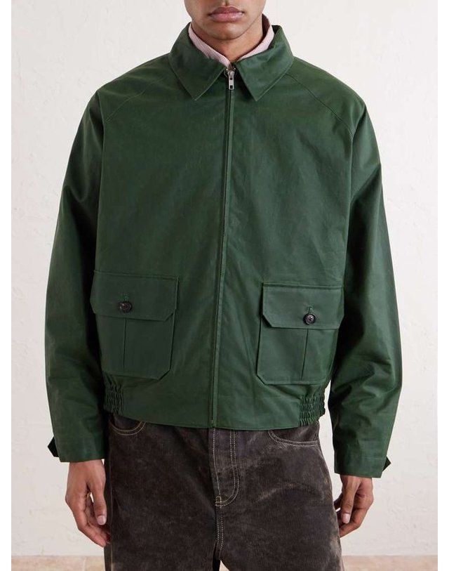 보디 [해외직구] BODE COACH 왁싱코튼 블루종 자켓 MRC99JA002 B0082128957 착용컷