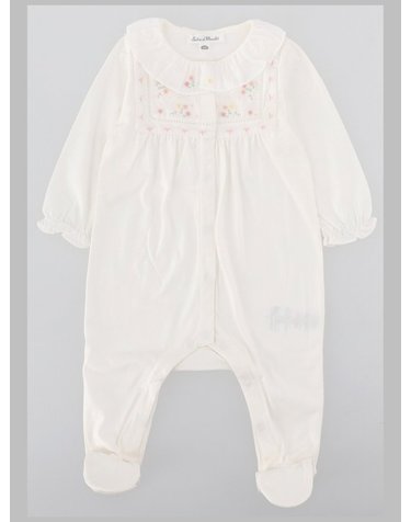 [해외직구] 26 S/S 타티네쇼콜라 PIGIAMA 콘 DETTAGLIO 볼랑 E RICAMO FLOREALE (KIDS 상품) CC54130B_13 B0042309475