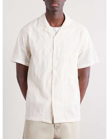 [해외직구] 26 F/W 포르투기스 플란넬 듀크 CONVERTIBLECOLLAR 엠브로이드 코튼블렌드 셔츠 Duke B0081983517