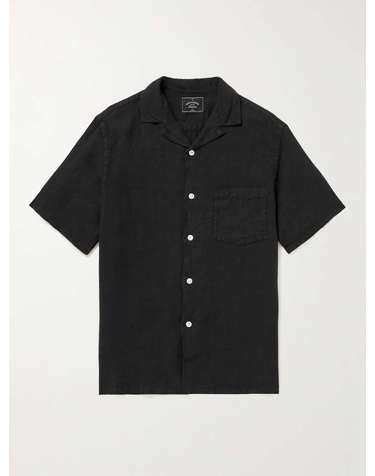 [해외직구] 23 F/W 포르투기스 플란넬 캠프카라 린넨 셔츠 LINEN CAMP COLLAR SHIRT B0080099702