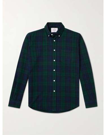 [해외직구] 26 F/W 포르투기스 플란넬 BONFIM 버튼다운 카라 체크 코튼플란넬 셔츠 BONFIM SHIRT B0080513720