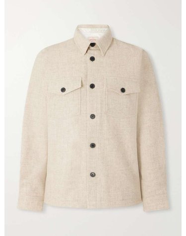 [해외직구] 포르투기스 플란넬 멜랑주 WOOLTWEED 오버셔츠 WOOL FIELD OVERSHIRT B0082365255