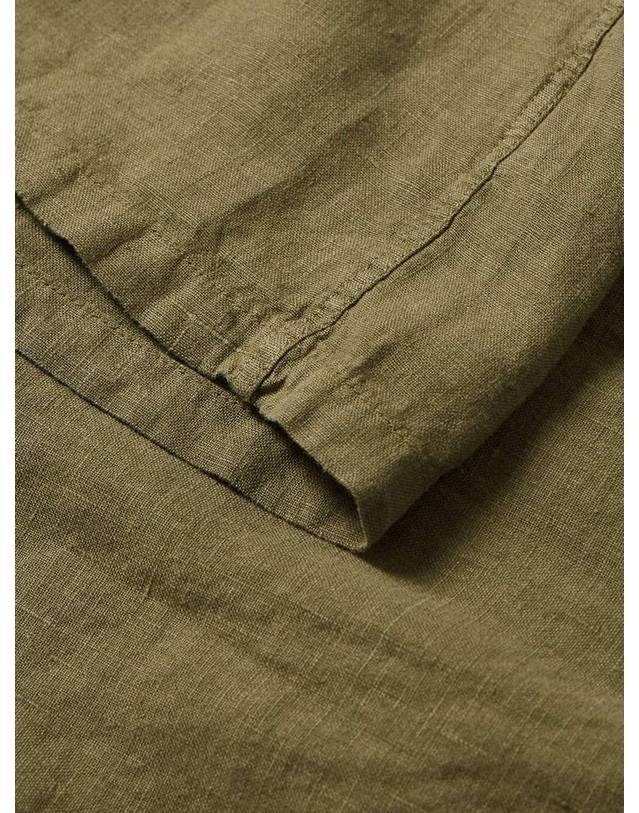 포르투기스 플란넬 [해외직구] 23 F/W 포르투기스 플란넬 캠프카라 린넨 셔츠 LINEN CAMP COLLAR SHIRT B0080099529 착용컷