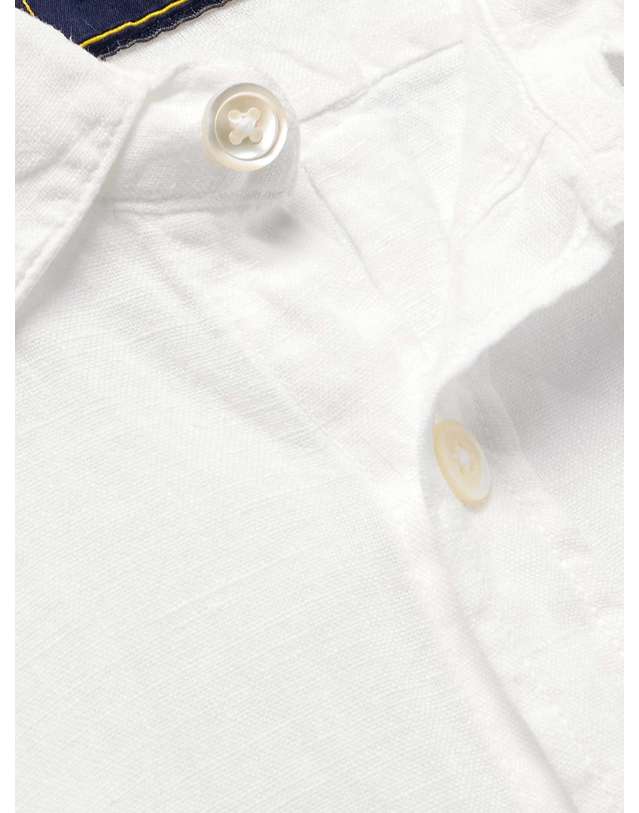 포르투기스 플란넬 [해외직구] 23 F/W 포르투기스 플란넬 린넨 셔츠 LINEN SHIRT B0080099704 착용컷