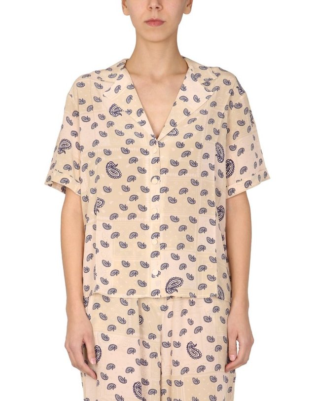 에트르 세실 [해외직구] 22 S/S 에뜨르 세실 페이슬리 프린트 셔츠 PAISLEY-SSHRT_PEARLPAISLEY B0040180464 착용컷