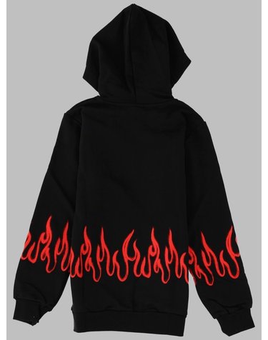 [해외직구] 22 S/S 비전 오브 슈퍼 블랙 후드 KIDS WITH 레드 스프레이 플레임 (KIDS 상품) VSK00094SFCK_BLACK B0042203418