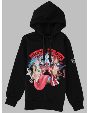 [해외직구] 22 S/S 비전 오브 슈퍼 블랙 KIDS 후드 WITH 텅 프린트 (KIDS 상품) VSK00004SFCK_BLACK B0042203448