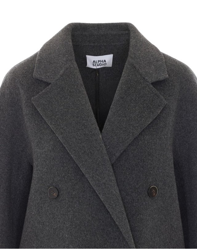 알파 스튜디오 [해외직구] 26 F/W 알파스튜디오 더블 BEASTED 코트 8652N/2514 B0012335379 착용컷