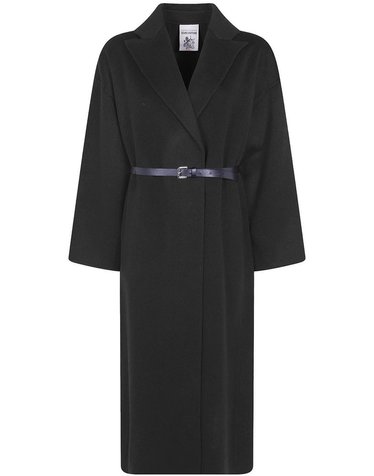 세미쿠처 [해외직구] 세미꾸뛰르 블랙 더블브레스티드 울 코트 Y6WV08Y690 B0302429268