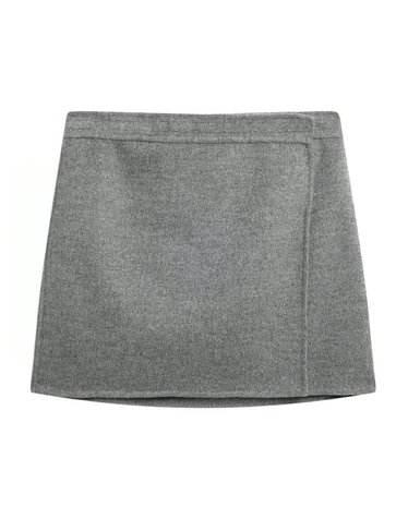 세미쿠처 [해외직구] 세미꾸뛰르 그레이 DOUBLEFOLD 울 스커트 Y6WV12Y471 B0302429269