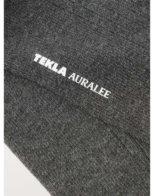 테클라 [해외직구] 테클라 AURALEE 리브드 오가닉 코튼블렌드 양말 COTTON SOCKS B0082510271 착용컷