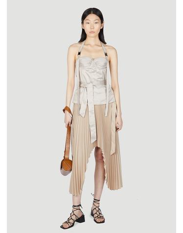 [해외직구] 23 S/S Rokh HALTERNECK 코르셋 탑 R0CA257 JP 01BEIGE B0110813851